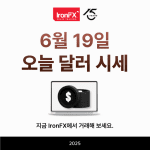 오늘 달러 시세 통화별 환율 6월 19일